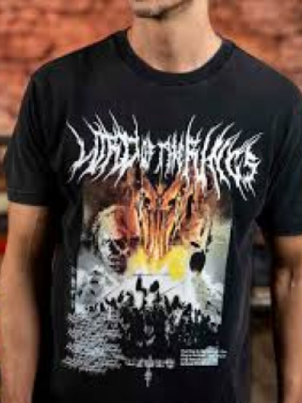 RSVLTS x Lord Of The Rings T-Shirt Mens M Black Heavy Mithril Washed NEW